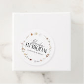 Baby in bloom wildflower baby shower uitnodiging bedankjes labels (In situ)