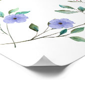 Baby in Bloom Wildflower Baby shower Welkom Poster (Hoek)