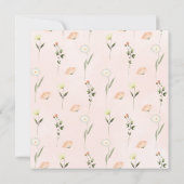 Baby in Bloom Wildflower Baby Sprinkle Invitation Kaart (Achterkant)