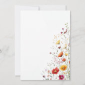 Baby in Bloom Wildflower Bloemen Bloemen Bloemen B Kaart (Achterkant)