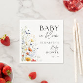 Baby in Bloom Wildflower Bloemen Bloemen Bloemen B Servet (Insitu)