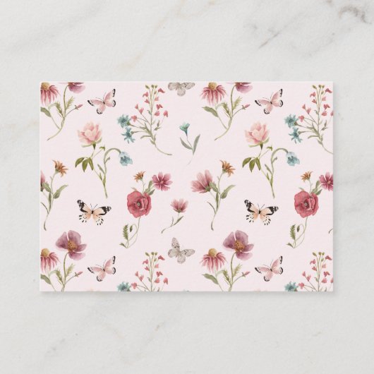 Baby in Bloom Wildflower Boeken voor Baby Informatiekaartje (Achterkant)