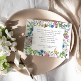 Baby In Bloom Wildflower Boeken voor Baby Ticket Informatiekaartje