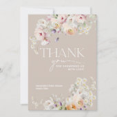 Baby in Bloom Wildflower Boho Baby shower Bedankkaart (Voorkant)