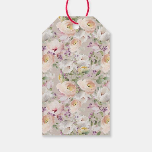 Baby in Bloom Wildflower Boho Baby shower Cadeaulabel (Achterkant)