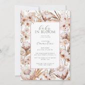 Baby in Bloom Wildflower Boho Baby shower Kaart (Voorkant)