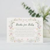 Baby in Bloom Wildflower Books for Baby Card Kaart (Staand voorkant)