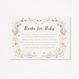 Baby in Bloom Wildflower Books for Baby Card Kaart