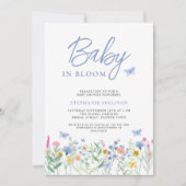 Baby in Bloom Wildflower Boy's Baby shower Kaart (Voorkant)