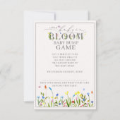  Baby in Bloom Wildflower Bump Game Kaart (Voorkant)