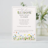 Baby in Bloom Wildflower Bump Game Kaart (Staand voorkant)