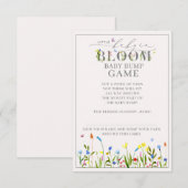 Baby in Bloom Wildflower Bump Game Kaart (Voorkant / Achterkant)