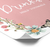 Baby in Bloom Wildflower Drinken Poster (Hoek)