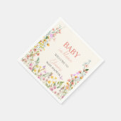 Baby in Bloom Wildflower Elegant Baby shower Servet (Hoek)