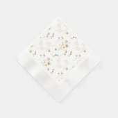 Baby in Bloom Wildflower Elegant boho Baby shower Servet (Hoek)