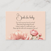Baby in Bloom WildFlower Elegant Roze Baby shower Informatiekaartje (Voorkant)