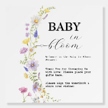 Baby in Bloom Wildflower Floral Baby shower