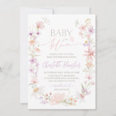 Baby in Bloom Wildflower Floral Baby shower Kaart (Voorkant)