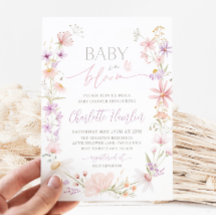 Baby in Bloom Wildflower Floral Baby shower