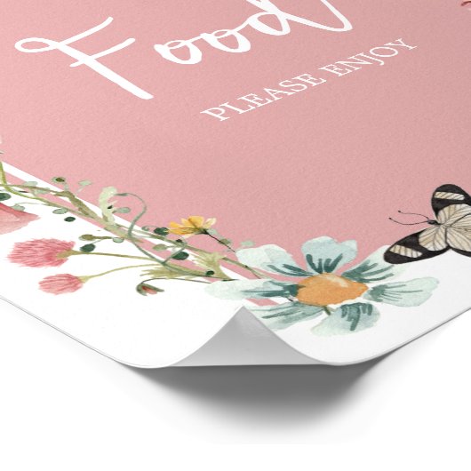 Baby in Bloom Wildflower Food Poster (Hoek)