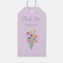 Baby in Bloom Wildflower Garden Baby shower Cadeaulabel