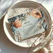 Baby in Bloom Wildflower Garden Baby shower Informatiekaartje