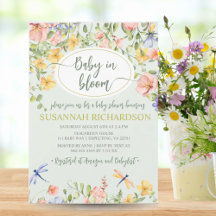 Baby in Bloom Wildflower Garden Baby shower