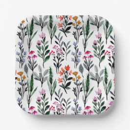 Baby in Bloom Wildflower Garden Baby shower Papieren Bordje