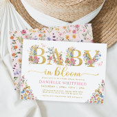 Baby in Bloom  Wildflower Garden Shower Kaart