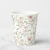 Baby in Bloom Wildflower Girl Baby shower Papieren Bekers (Voorkant)