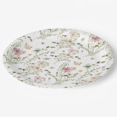 Baby in Bloom Wildflower Girl Baby shower Papieren Bordje (Gekanteld)