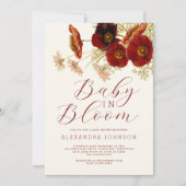 Baby in Bloom Wildflower Herfst Baby shower Kaart (Voorkant)