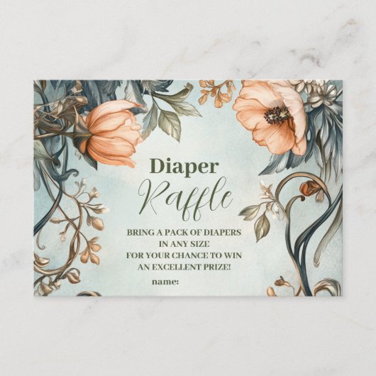 Baby in Bloom Wildflower Informatiekaartje (Voorkant)