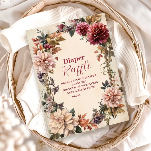 Baby in Bloom Wildflower Informatiekaartje