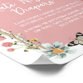 Baby in Bloom Wildflower Late Night Luiers Poster (Hoek)