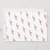 Baby in Bloom Wildflower Lawn Baby shower Kaart (Achterkant)