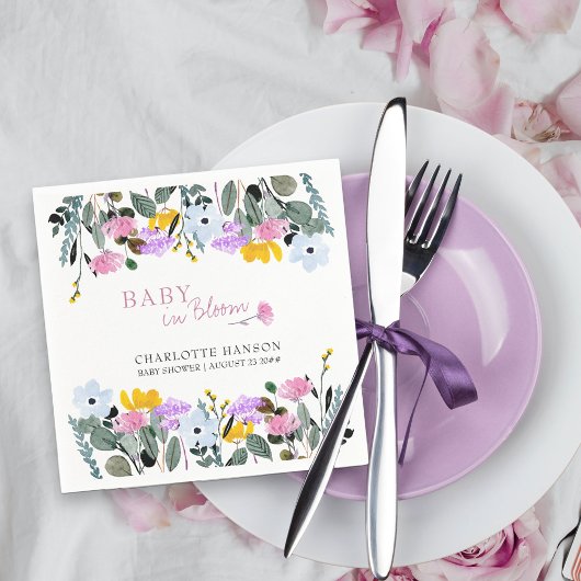 Baby in Bloom  Wildflower Lawn Servet