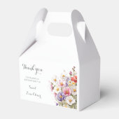 Baby in Bloom WildFlower Lila Baby shower Bedankdoosjes (Voorkant Zijde)