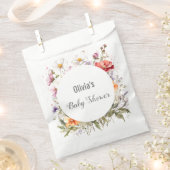 Baby in Bloom WildFlower Lila Baby shower Bedankzakje (Geknipt)