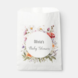 Baby in Bloom WildFlower Lila Baby shower Bedankzakje
