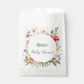 Baby in Bloom WildFlower Lila Baby shower Bedankzakje