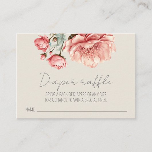 Baby in Bloom WildFlower Lila Baby shower Informatiekaartje (Voorkant)