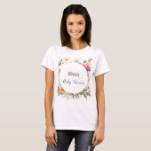 Baby in Bloom WildFlower Lila Baby shower T-shirt (Voorkant volledig)