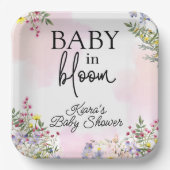 Baby in Bloom Wildflower Papier Bord (Voorkant)