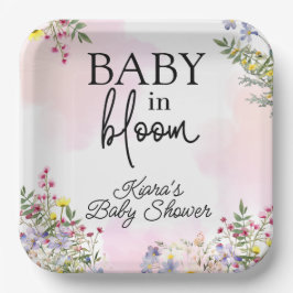 Baby in Bloom Wildflower Papier Bord