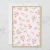 Baby in Bloom Wildflower Pretty Baby Shower Kaart (Achterkant)