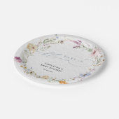 Baby in Bloom Wildflower Schattige Baby shower Papieren Bordje (Gekanteld)