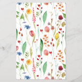 Baby in Bloom Wildflower Snoep Bar Wrapper Flyer (Achterkant)