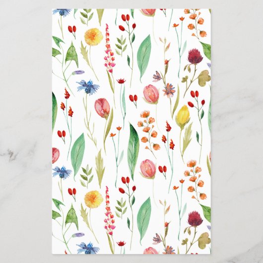 Baby in Bloom Wildflower Snoep Bar Wrapper Flyer (Achterkant)