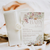 Baby in Bloom Wildflower Spring Baby shower Kaart